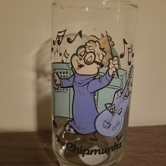 Vintage 1985 Alvin and the Chipmunks "Alvin & Simon" Collectible Glassware💎🐿 - Picture 3 of 8